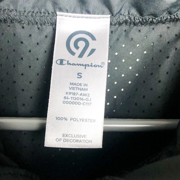Champion C9 Sleeveless Athletic Running Windbreaker Small Black - Picture 7 of 8